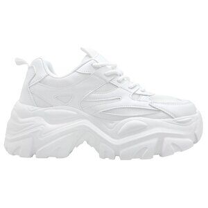 NEW BERNESS - BLAIR 06 White Beam White Platform Sneakers